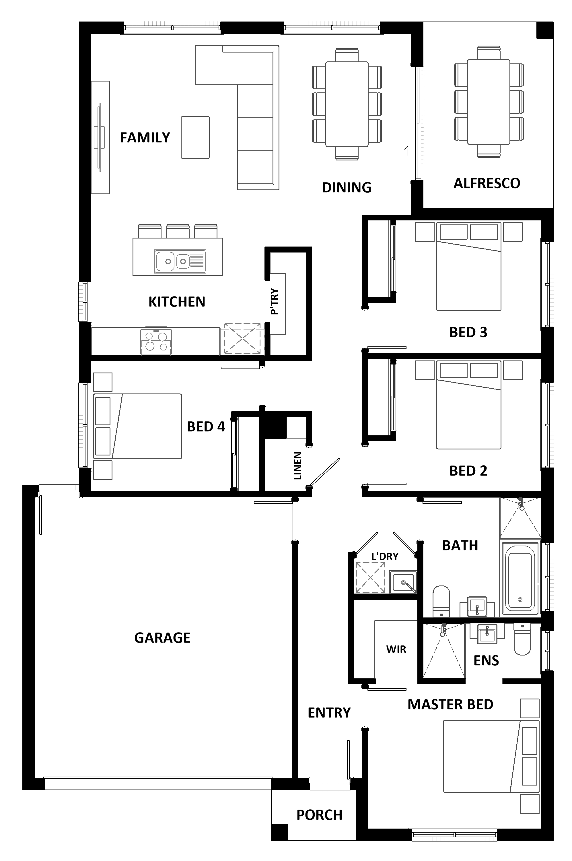 Cypress floor plan